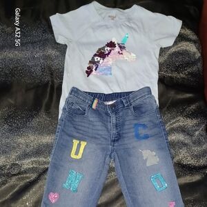 GIRLS TSHIRT AND PANTS MATCHING SET
